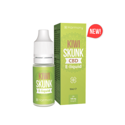 Flacon de E-liquide de CBD Kiwi Skunk concentré à à 100 mg