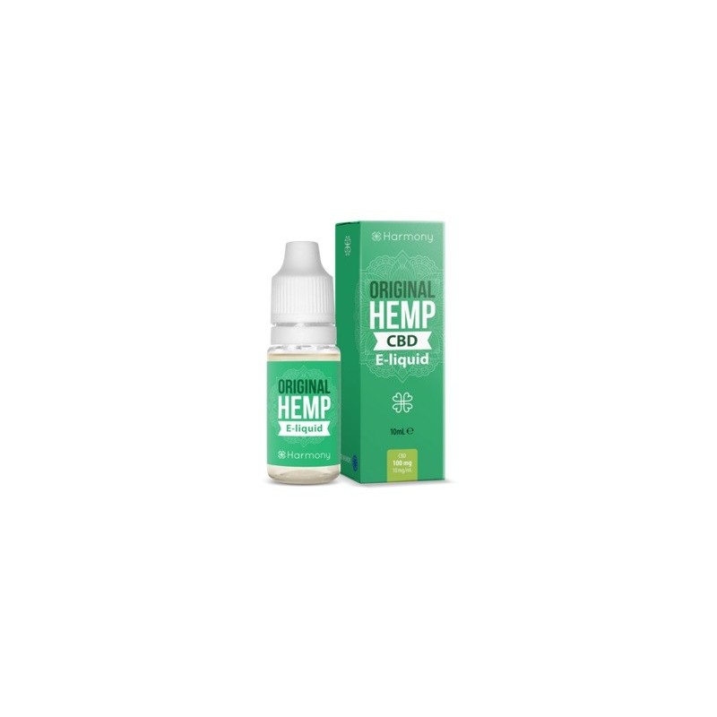 Flacon de E-liquide de CBD Original Hemp au gout de chanvre dosé à 100 mg