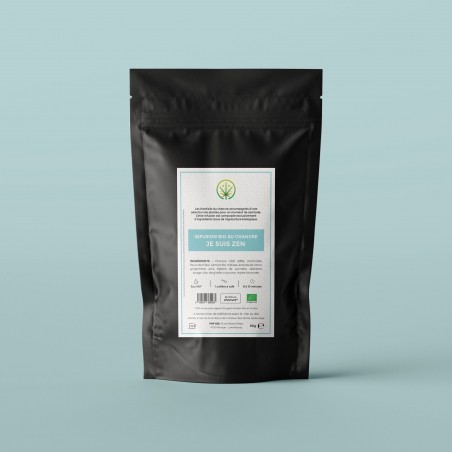 Détail sachet infusion de CBD BIO Je suis ZEN